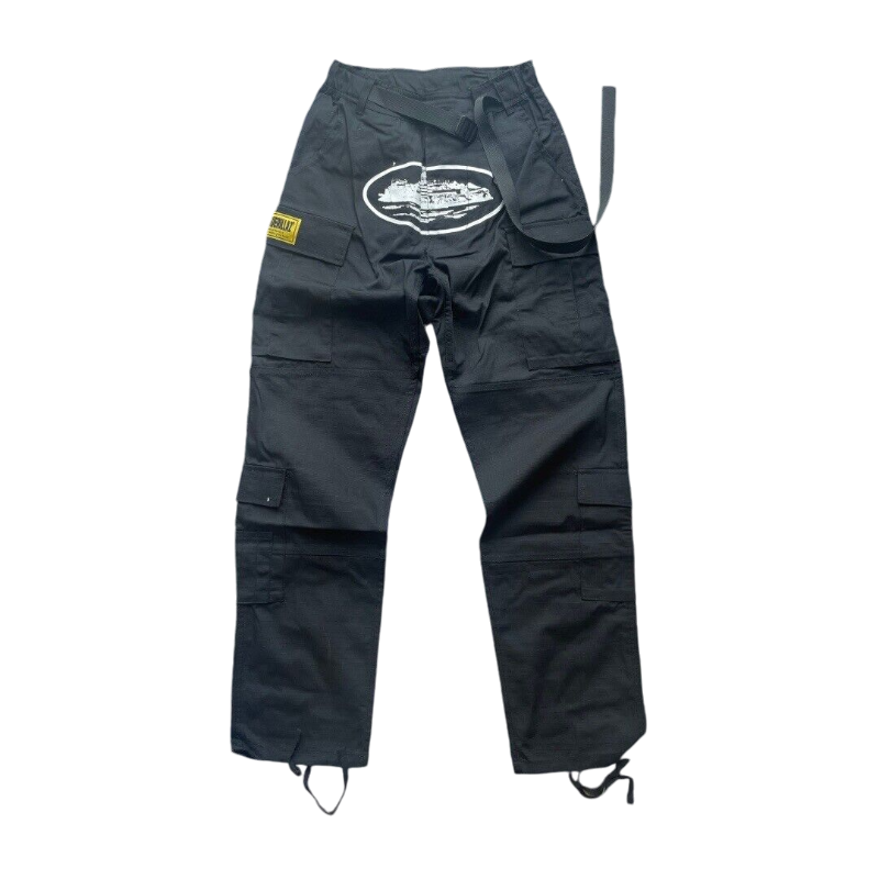 Corteiz Cargos Black