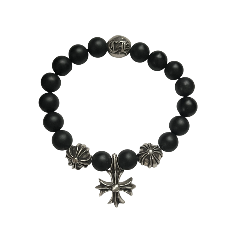 Chrome Hearts Beads Bracelet black