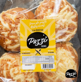 Pan De Papa Artesanal Con Queso Pazzi