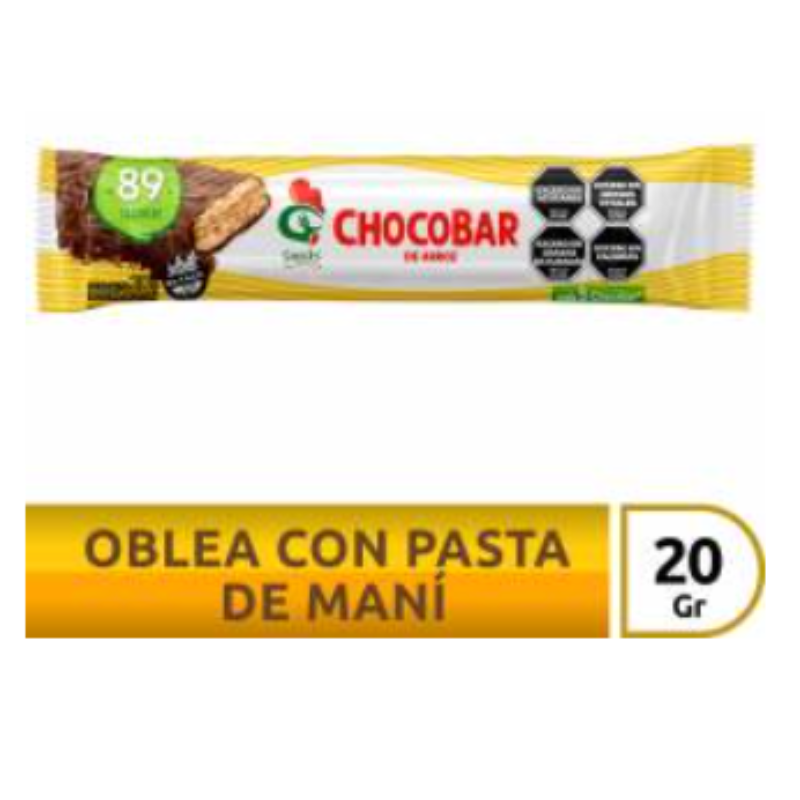 Oblea de Arroz con Mani Gallo Snacks ChocoBar