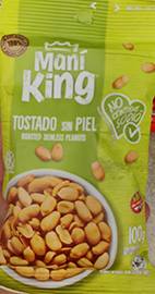 Mani Pelado Tostado sin piel. KING