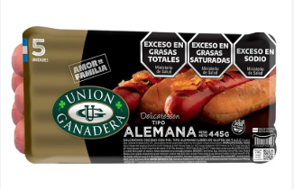 Salchichas Tipo Alemana. UNION GANADERA