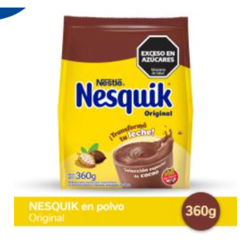 Cacao en Polvo. NESQUICK