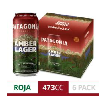 Cerveza Patagonia Amber Lager Lata x 6