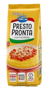Harina de Maiz Polenta. PRESTO PRONTO
