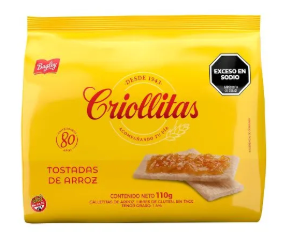 Tostadas de Arroz Clásicas. CRIOLLITAS