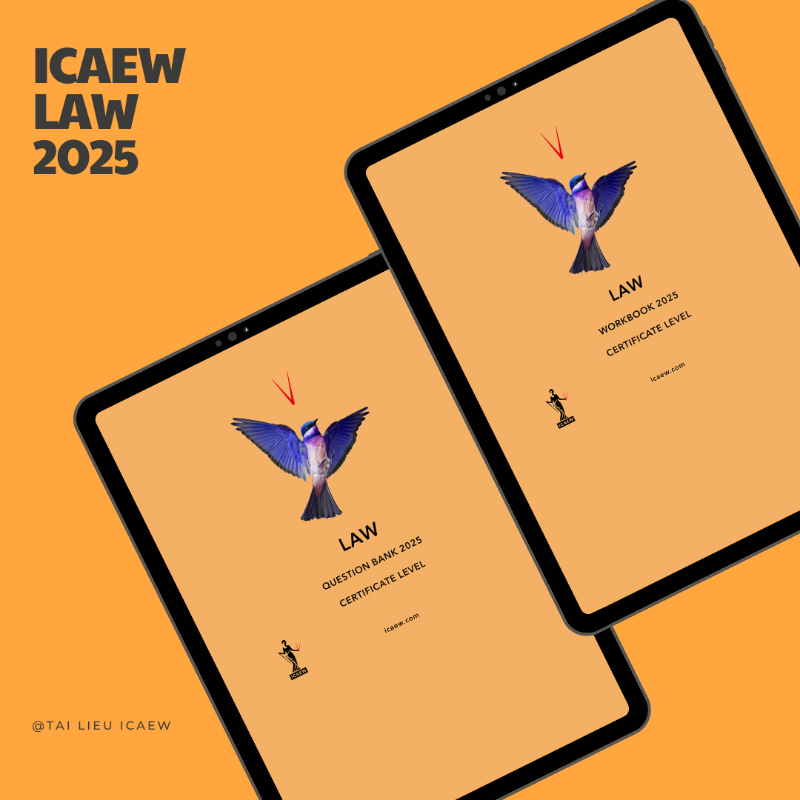 Bộ Workbook & Question Bank ICAEW 6 môn CFAB 2025