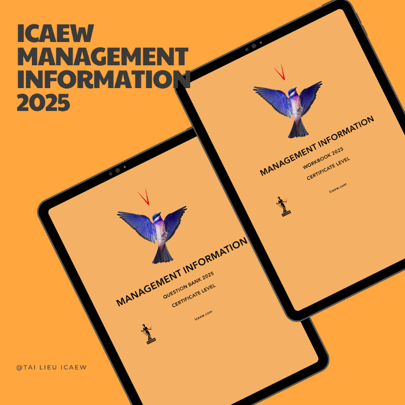 Bộ Workbook & Question Bank ICAEW bản PDF 6 môn CFAB 2025