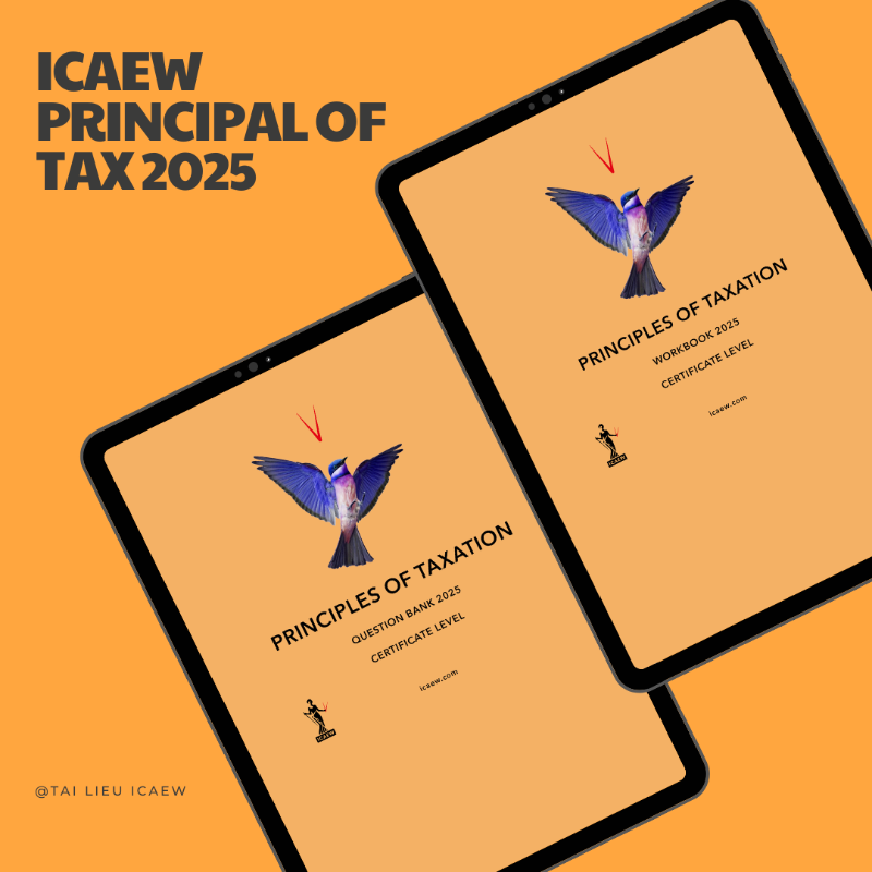 Bộ Workbook & Question Bank ICAEW bản PDF 6 môn CFAB 2025