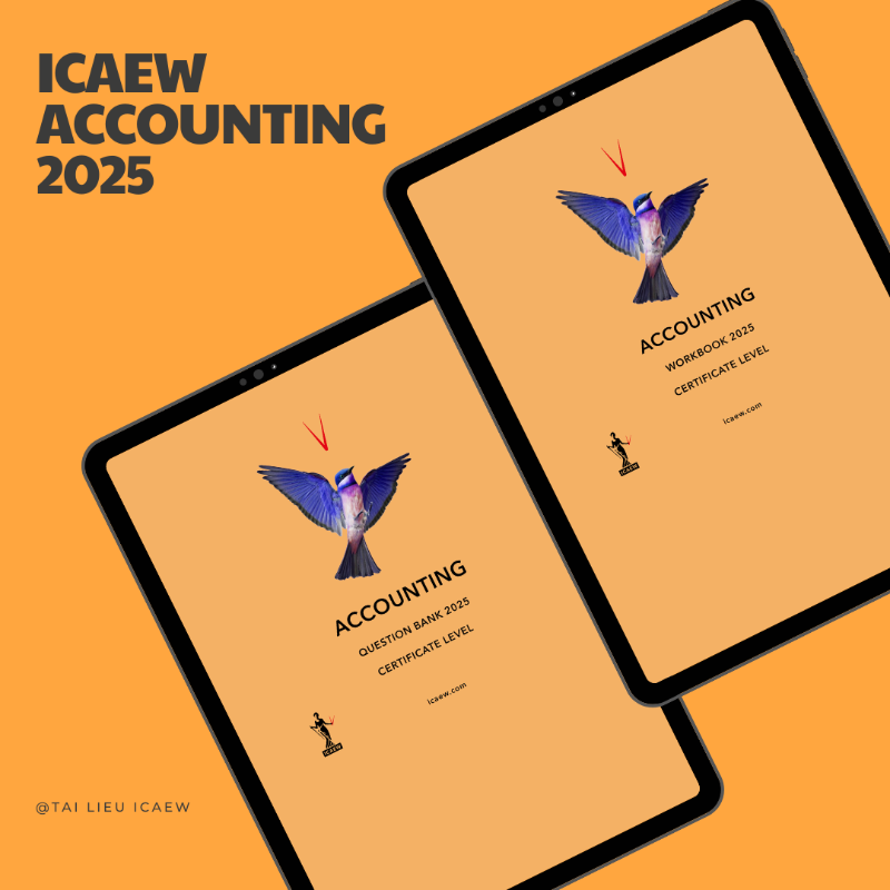 Bộ Workbook & Question Bank ICAEW bản PDF 6 môn CFAB 2025