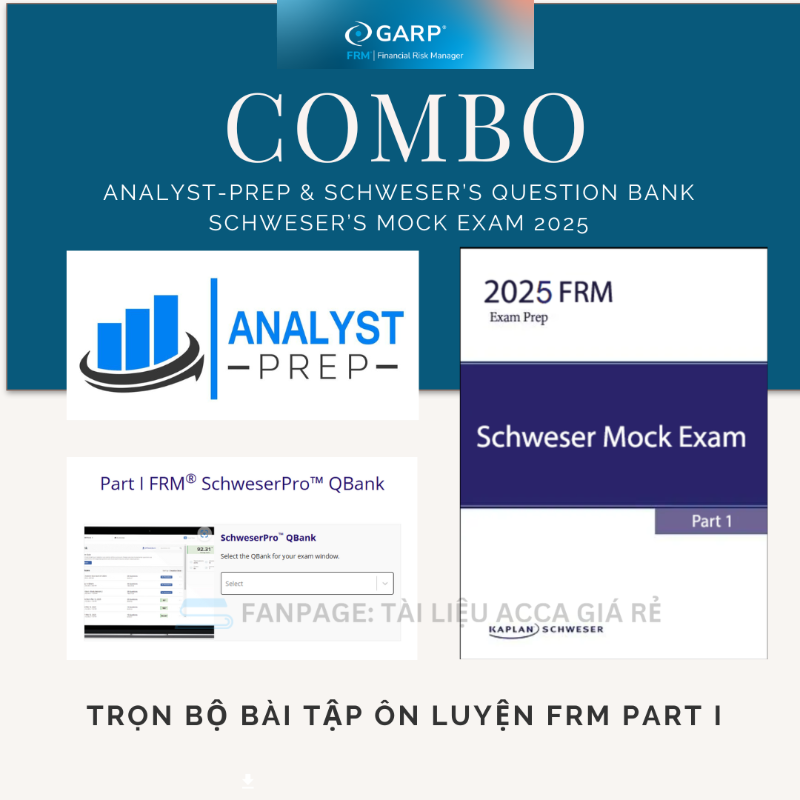 BỘ TÀI LIỆU FRM PART I 2025 BẢN PDF