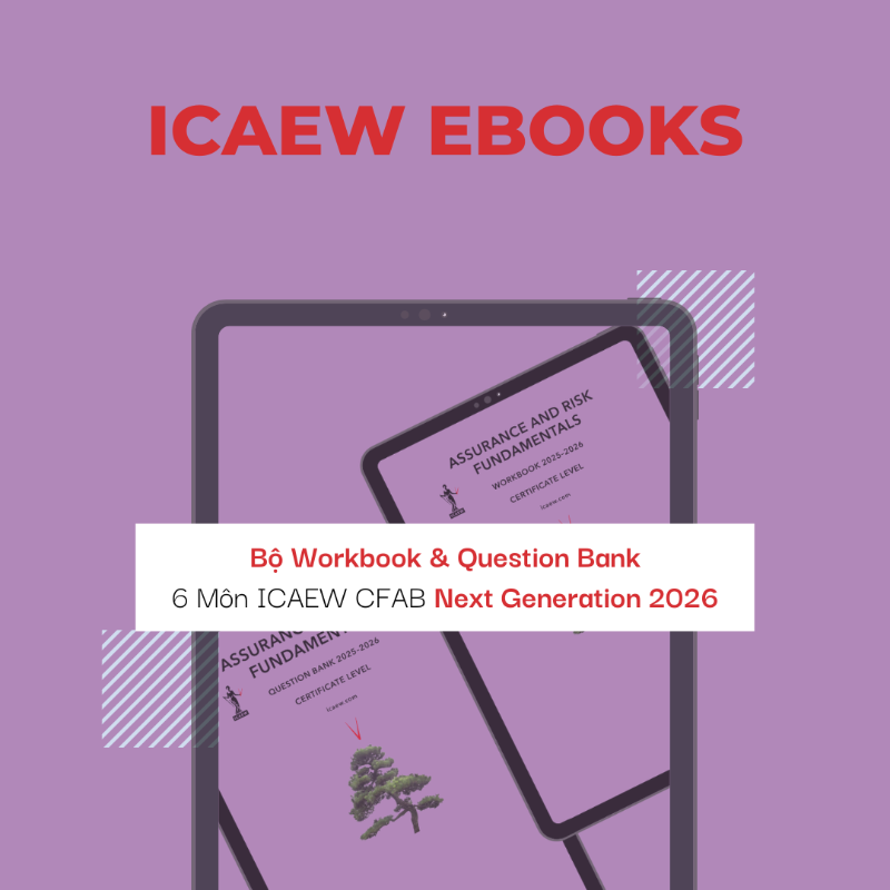 Bộ Workbook & Question Bank ICAEW bản PDF 6 môn CFAB 2026