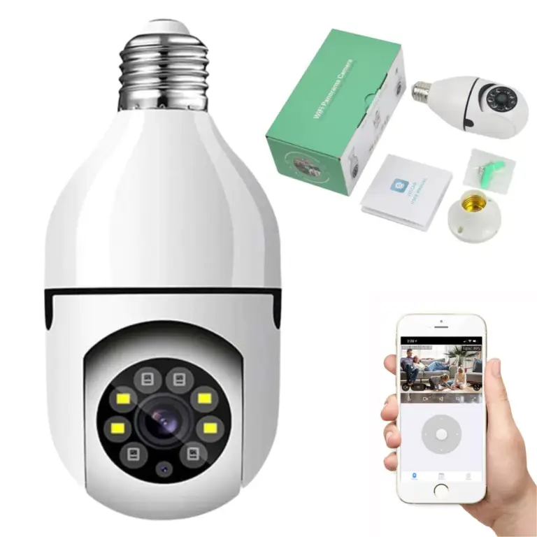 Cámara Ip Ampolleta 360º Grados Genérica