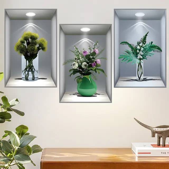 🍁🍁🍁Paquet de 3 Tableaux 3D de décoration murale 🍁🍁🍁