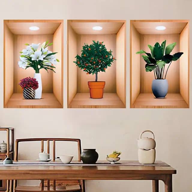 🍁🍁🍁Paquet de 3 Tableaux 3D de décoration murale 🍁🍁🍁