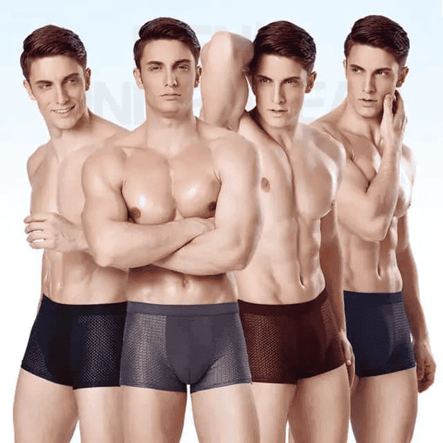 ❄ Kit 4 Boxers Slip en Fibre de Bambou