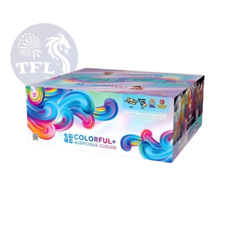 AK1 | 七彩祥云 9寸138发 | 9''138 SHOOT COLOURFUL AUSPICIOUS CLOUDS