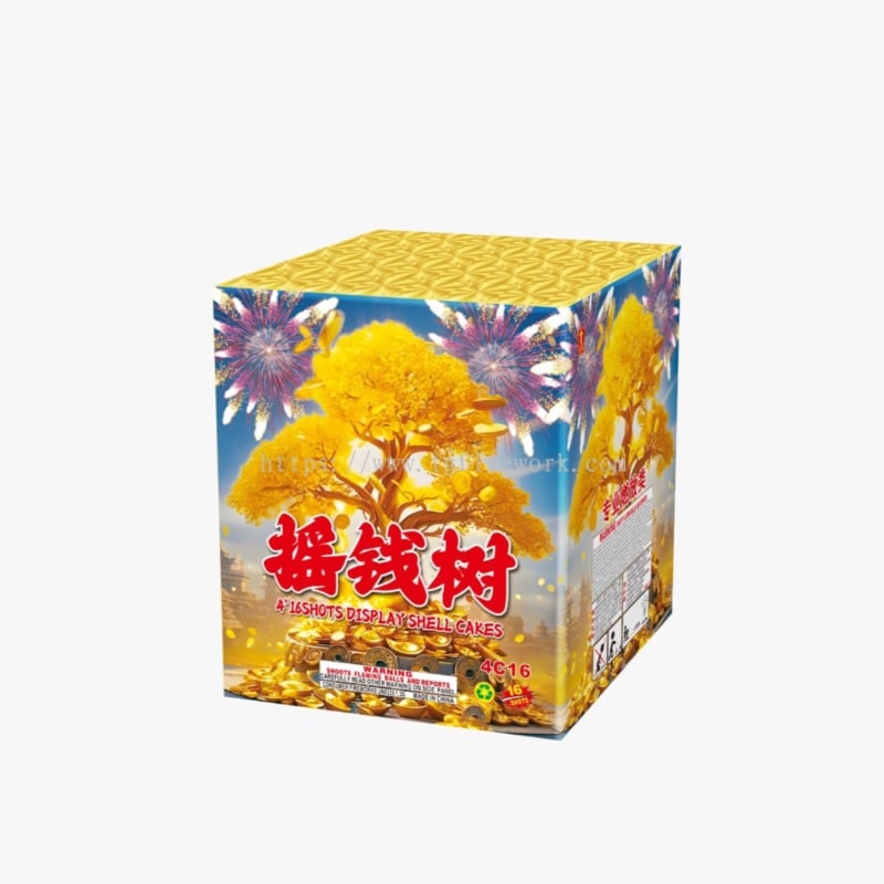 SC1003 | 摇钱树 4寸洞16发 | 4"16 SHOT CAKE