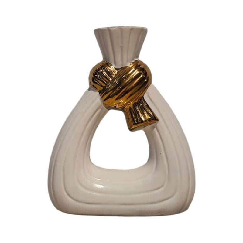 (TPM-2733)1 Piece Ceramic BK-WH Vase 43
