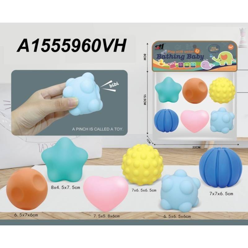 (SDH168-29) Baby Chuchu Assorted Shapes 6Pcs/Pvc Bag