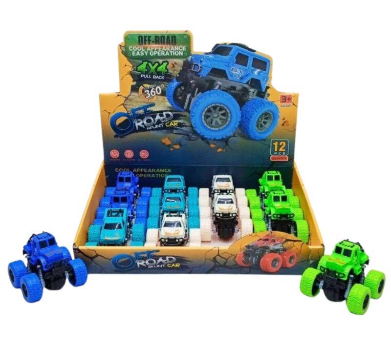 (YM-3307F) Gear Friction Car With lights 12Pcs Box