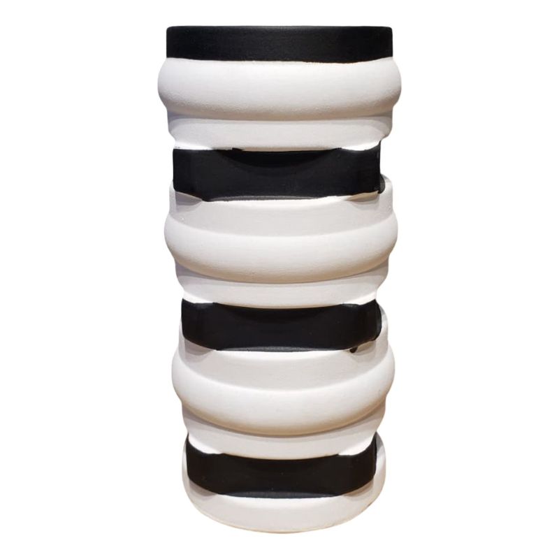 (TPM-2039) White Ceramic Vase 5