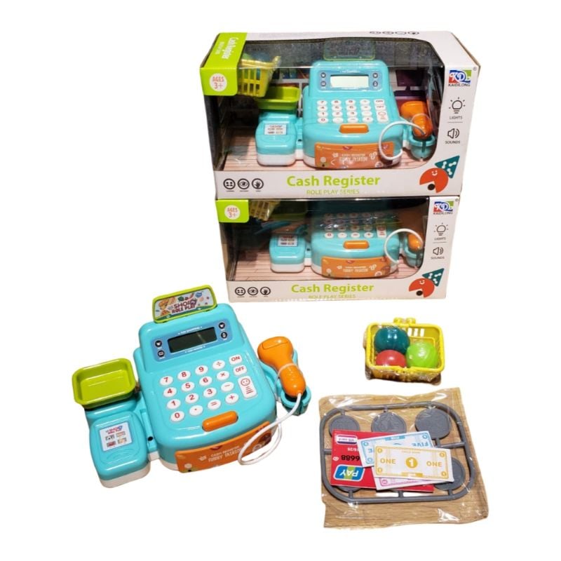 (KDL888-55) Cash Register W/Light&Sound W/Out 2*Aa W