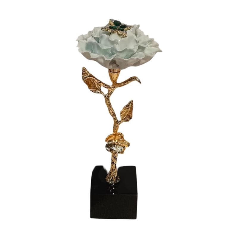 (TPM-ID-135) 1 Piece Large Butterfly Blue Crystal Déc