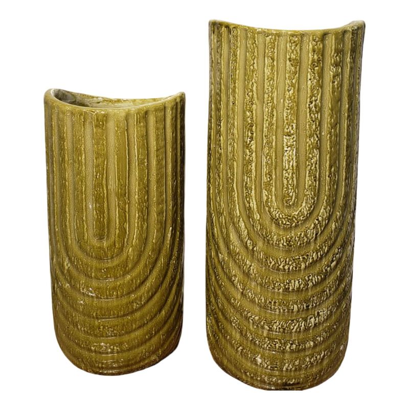 (TPM-W102) Swirly Vase 2 Pcs Set