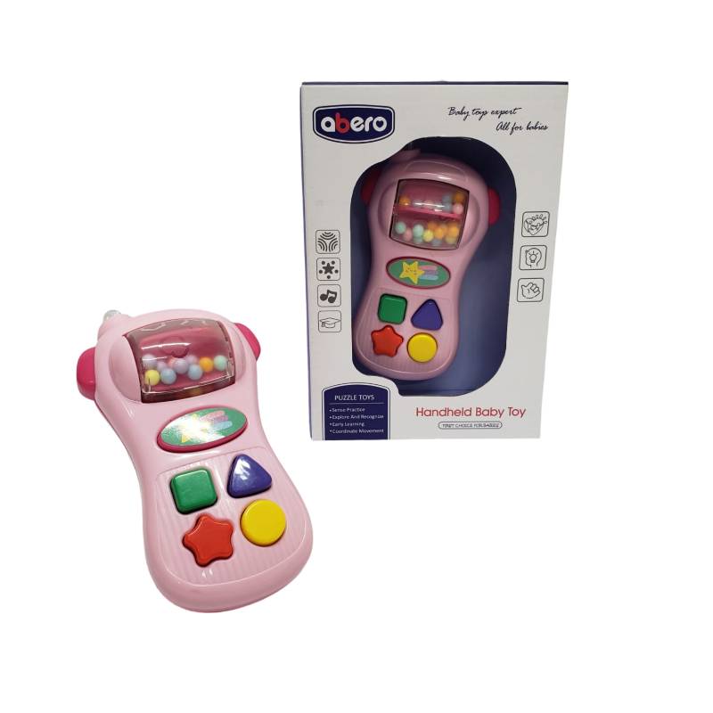 (QX-91175-79E) Handheld Baby Mobile Phone W Music 5 Asst T,Box