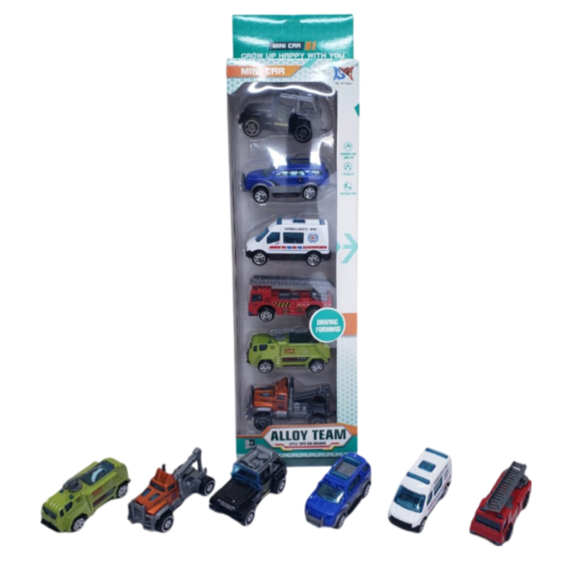 (CA-40) Assorted mini car set of 6