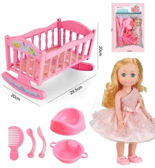 (004-29) 10 Inch Doll Set.Pvc Bag W/Header1
