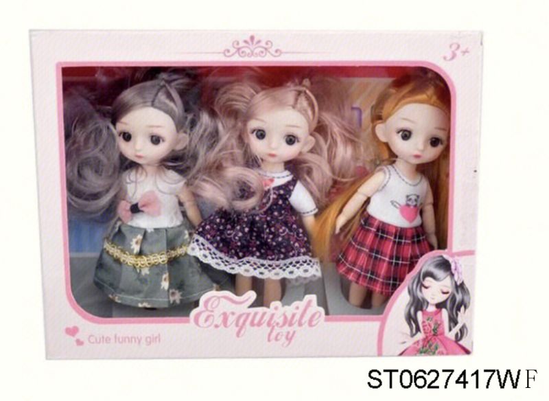 (Yx205) Doll Box Packed 3pcs Set