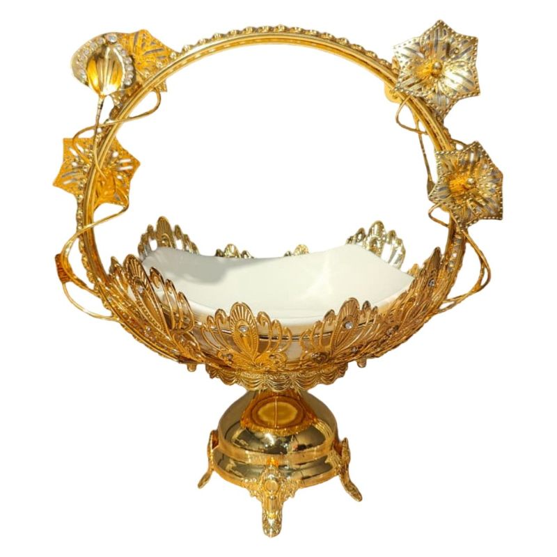 (TPM-1614) Fruit Bowl With A White Ceramic Bowl Ins
