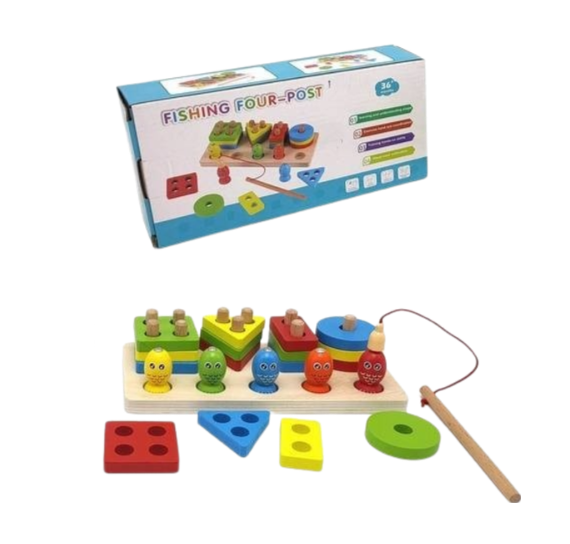 (8832) Wooden Toy Block Set