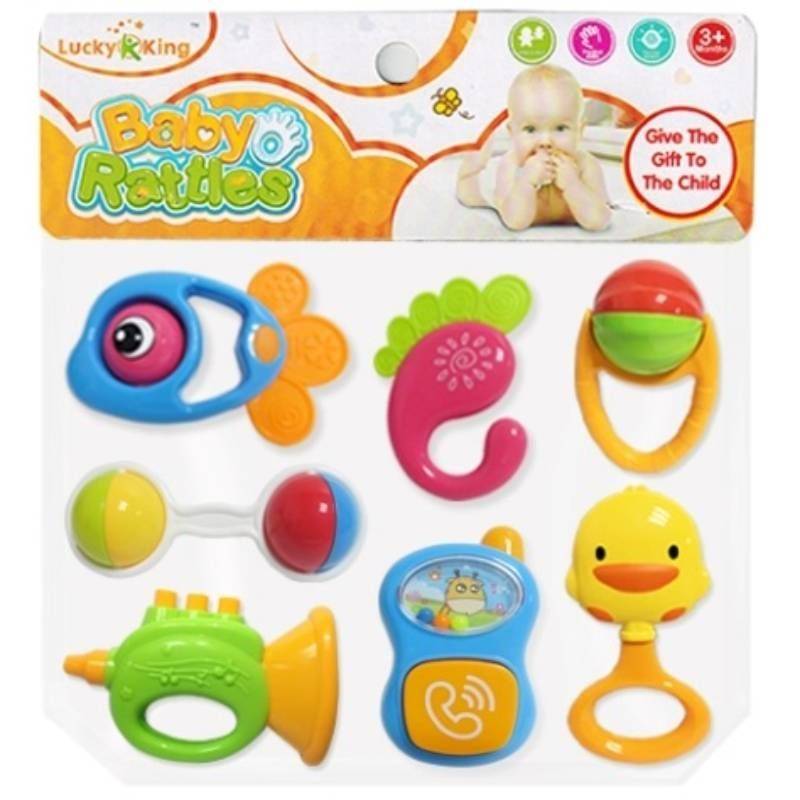 (K225D122) Baby Rattles Set 7-Pcs