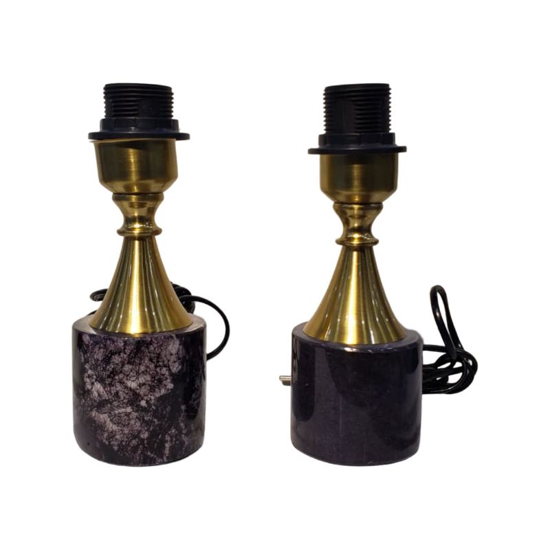 (TPM-1666) 1 Piece Black Marble Base Lamp