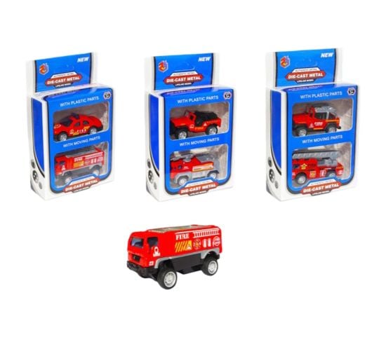 (R1019-2C) 1:55 Pb Alloy Car Set 3 Asst Mix 2Pcs/