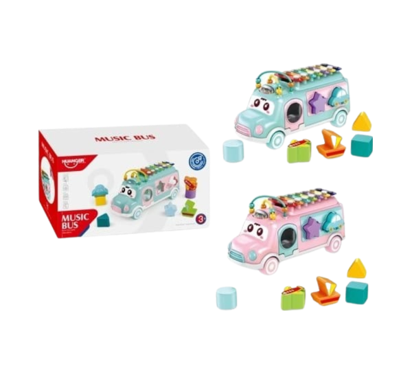 (HE8036) Music Bus Xylophone Puzzle Set
