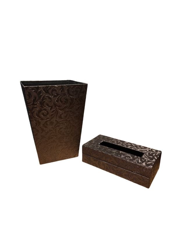 (TPM-1796) Dustbin Tissue Box Set