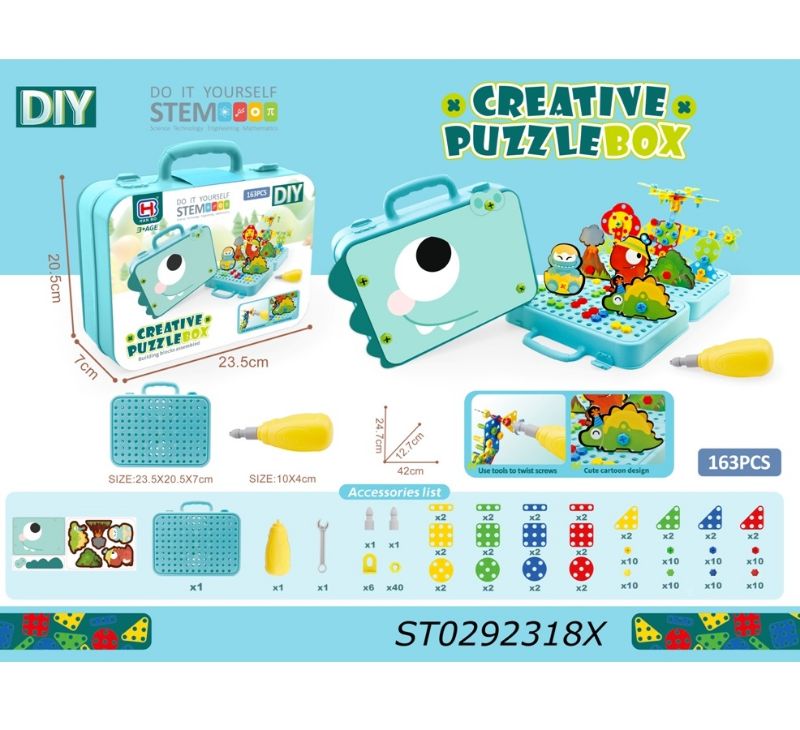 (9971A) Dinosaur Creative Puzzle Box, W/O Electr