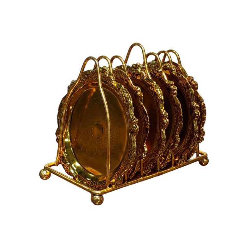 (TPM-1707) Golden Cup Coasters