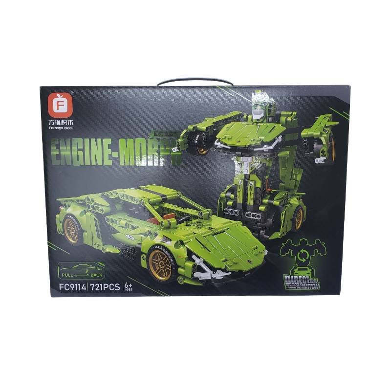 (FC9114) Lamborghini Transformers Car Blocks