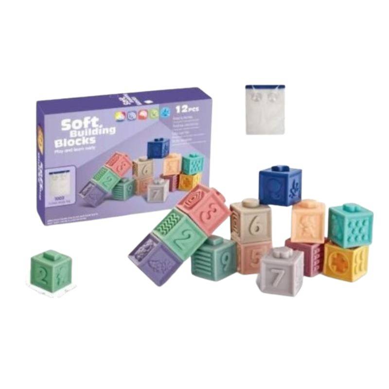 (1002) Soft Building Blocks (12Pcs)