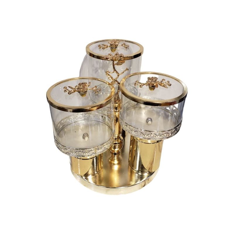 (TPM-ID-111) 3Pcs Dryfruit Jar With Out Lid