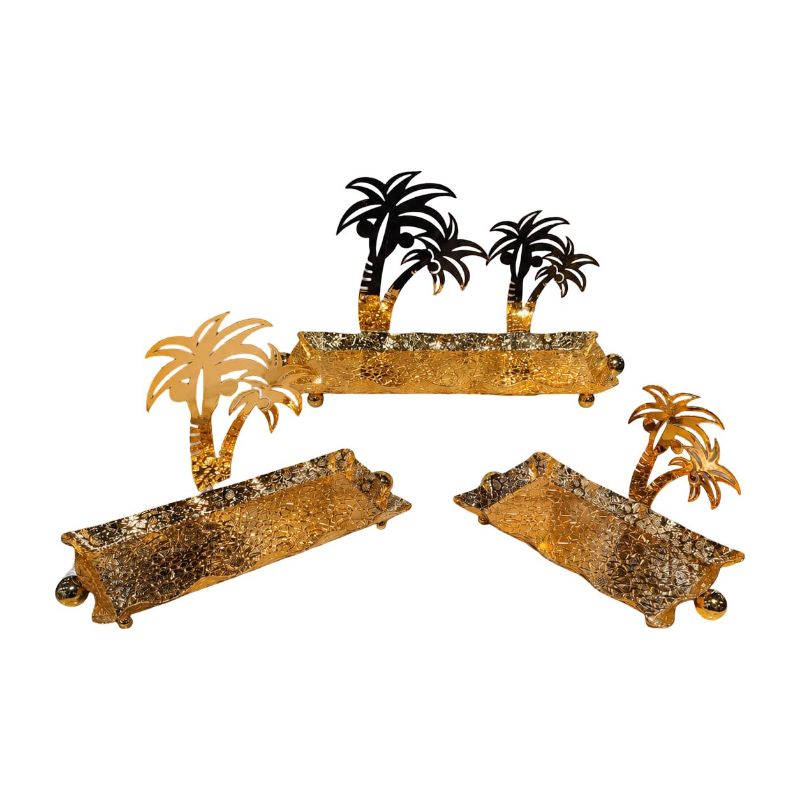 (TPM-2074) Standing Tree 3 Tray Plater Set