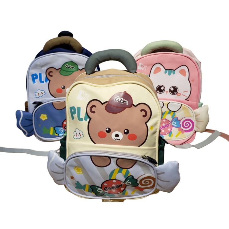 (St-413) Dacron Character Bag for kids {Each Piec