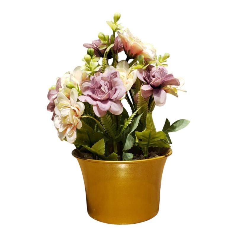 (TPM-1872) Flower Pot With Metal Pot