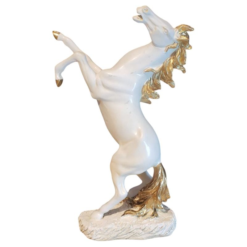 (TPM-W039) Standing Horse Statue