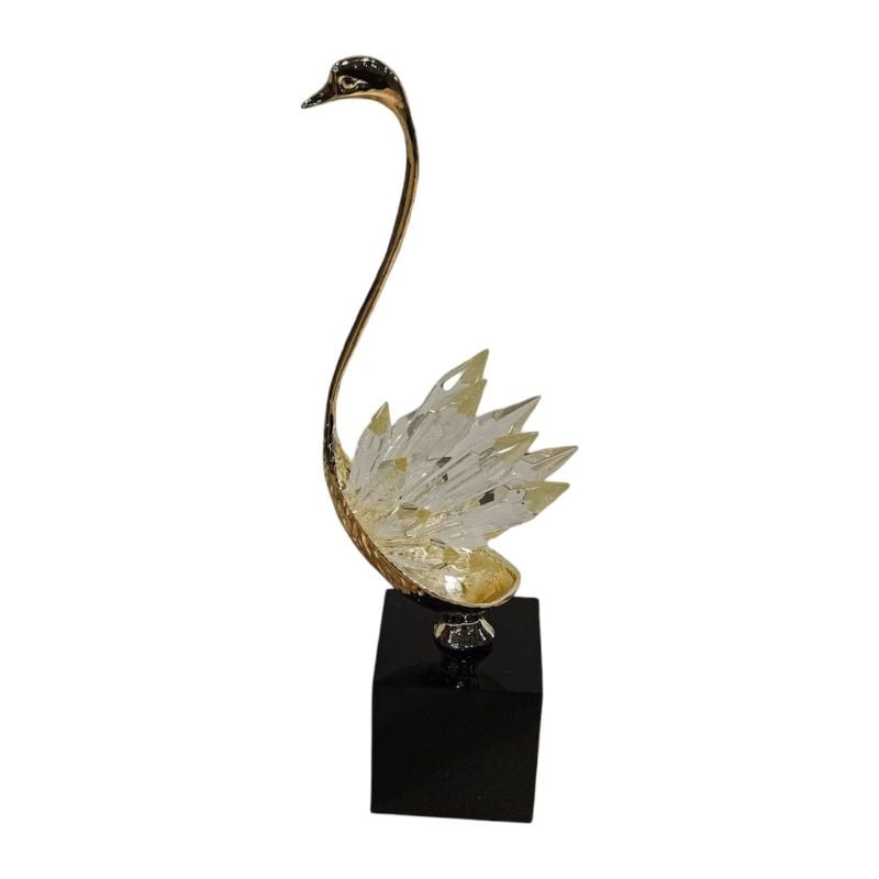 (TPM-ID-132) 1 Piece Swan Crystal Décor